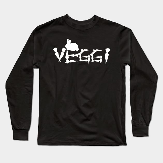 Veggie carrot design with rabbit Long Sleeve T-Shirt by emyzingdesignz